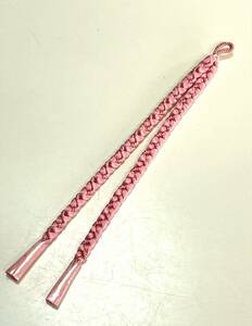 花とら●リサイクル和装小物　羽織紐　未使用品　超美品　ピンク　　　　　　240505