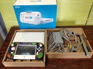 Nintendo WiiU console controller w/box tested 任天堂 WiiU 本体1台 コントローラ1台 箱付 動作確認済 D730T