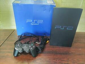 SONY PlayStation2 PS2 console SCPH-30000 controller set w/box tested ソニー プレステ2 本体 コントローラ 箱付 動作確認済 D700T