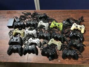 SONY Playstation PS3 PS2 PS1 21controllers working ソニー プレステ PS3 PS2 PS1 コントローラ 21台 動作品有 D718T