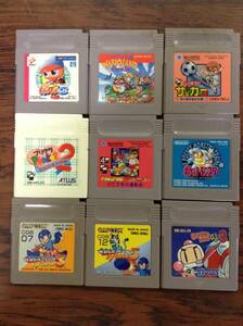 Nintendo Gameboy 9games tested 任天堂 ゲームボーイ ゲーム9本 動作確認済 D956