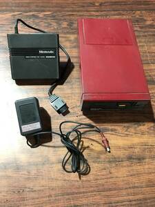 Nintendo Famicom Disk system console tested 任天堂 ファミコン ディスクシステム 本体1台 動作確認済 D719T