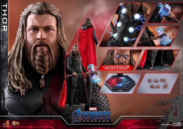 ホットトイズ 1/6 フィギュア アベンジャーズ　エンドゲーム MARVEL マイティー・ソー　hot toys アクション　