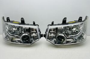 割れ無 三菱 デリカD:5 / D5 CV5W CV1W CV2W CV4W 純正 HID ヘッドライト 左右セット バラスト バーナー付 KOITO 100-87918 (A167)