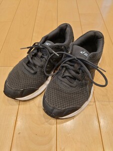 アシックス　スニーカー　asics　ブラック　25センチ　エクストラワイド