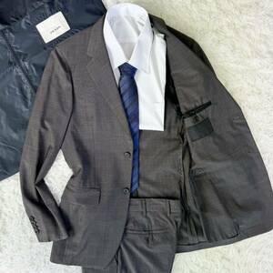  rare */ regular price 20 ten thousand super Prada PRADA single suit setup tailored jacket 44 M rank gray Ram wool feeling of luxury * unlined in the back spring summer *