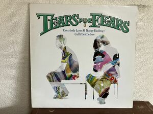 TEARS FOR FEARS EVERYBODY LOVES A HAPPY ENDING / CALL ME MELLOW UK盤 12インチ　レコード ティアーズ・フォー・フィアーズ