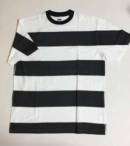 SEQUEL プリント ボーダー Tシャツ XL BLACK 新品 シークエル PRINT BORDER TEE WHITE ブラック ホワイト 白 黒 border 半袖 藤原ヒロシ