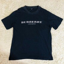 バーバリーロンドン　BURBERRY LONDON　Tシャツ　半袖　ネイビー　紺　L　コットン　綿　カットソー　ブランドロゴ　メンズ_画像1