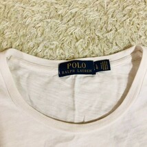 ポロラルフローレン　POLO RALPH LAUREN　Tシャツ　半袖　ホワイト　白　L　コットン　綿　カットソー　HAWAII ハワイアン　刺繍柄　メンズ_画像4