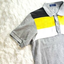 フレッドペリー　Fred Perry　ポロシャツ　グレー　S　ワンポイントロゴ　コットン　綿　春夏_画像4