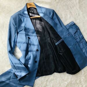 * unused * suit setup tailored jacket da bulb Roo pi-k gong peruXXL center Ben do blue blaser men's 