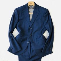グローバルスタイル　GLOBAL STYLE スーツ　セットアップ　テーラードジャケット　ネイビー　L センターベンド　ペイズリー裏地　ウール_画像2