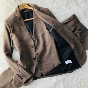 si- in SHEIN suit setup three-piece tailored jacket Brown stretch center Ben doM the best men's 