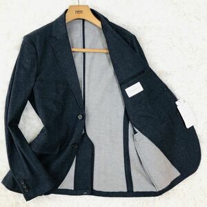 * tag attaching *THE SHOP TK Takeo Kikuchi tailored jacket Denim center Ben do stretch indigo blue S cotton 123