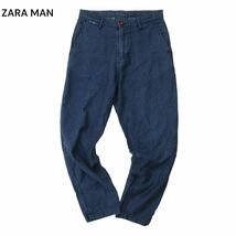 ZARA MAN ザラ マン 通年 ストライプ★ テーパード デニム パンツ ジーンズ Sz.29　メンズ　A4B02157_4#R_画像1