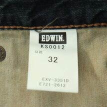 EDWIN エドウィン 春夏 KS0012 USED加工★ デニム ハーフ ショート パンツ ジーンズ Sz.32　メンズ　A4B02300_5#P_画像8