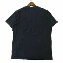 DIESEL ディーゼル 春夏 ダメージ加工 デニム ポケット★ 半袖 Vネック カットソー Tシャツ Sz.M　メンズ ネイビー　A4T05049_5#A_画像4