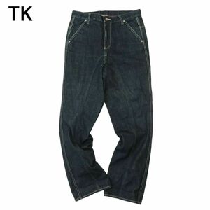 TK Takeo Kikuchi through year monkey L * indigo Denim pants jeans Sz.3 men's made in Japan A4B02315_5#R