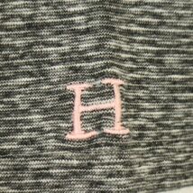 H.R.MARKET ハリウッドランチマーケット H刺繍★ ストレッチ フライス 半袖 カットソー Tシャツ Sz.3　メンズ グレー 日本製　A4T05226_5#D_画像4