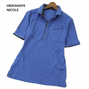 HIDEAWAYS NICOLE is Ida way Nicole spring summer collar wire * dot using rib polo-shirt with short sleeves Sz.48 men's A4T05281_5#A