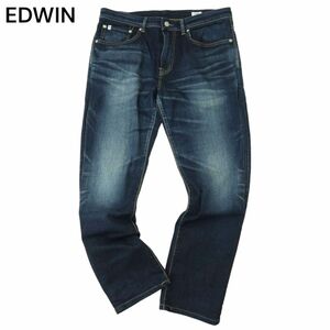 EDWIN エドウィン ED32 STANDARD 360°MOTION 加工 ストレッチ デニム パンツ ジーンズ Sz.34　メンズ 大きいサイズ 日本製　A4B02317_5#R