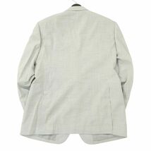 CAFE SOHO カフェソーホー 春夏 背抜き 【麻 リネン混】 ストライプ 2B テーラード ジャケット Sz.AB6　メンズ グレー　A4T05261_5#M_画像2