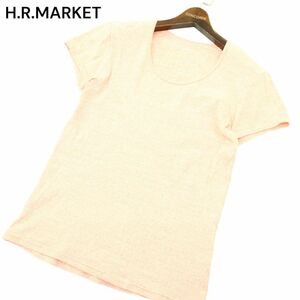 H.R.MARKET ハリウッドランチマーケット 春夏 H刺繍★ 半袖 カットソー Tシャツ Sz.3　メンズ 日本製　A4T05242_5#D