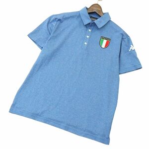 Kappa GOLF Kappa Golf весна лето нашивка * рубашка-поло с коротким рукавом Sz.LL мужской большой размер A4T05922_5#A