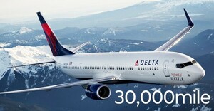 DELTA デルタ航空 スカイマイル 30,000マイル（移行費用込み）