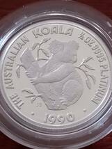 プラチナ オーストラリア コアラ コイン 1990 1/2oz パース造幣局 プルーフ _画像7