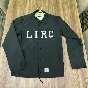 美品 LET IT RIDE レットイットライド ジャケット Champion LIRCロゴ ワッペン コーチジャケット ブラック L メンズ 中古 現状品 E532