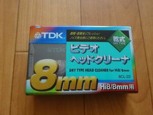 TDK 8CL-22 Hi8/8mm for video head cleaner head cleaner cleaning cassette 
