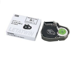 マックス LM-IR500W チューブマーカー レタツイン用インクリボン 熱収縮・非塩ビチュ－ブ用 白 70m巻 新品 LM-550W LM-500W LM-500 LMIR500