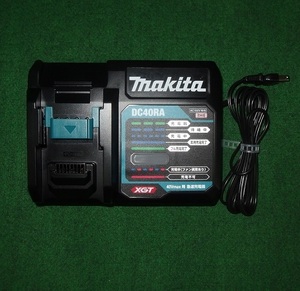 ④新品 マキタ DC40RA 40Vmax専用 1口急速充電器 USBアダプタ機能付 AC100V 新品