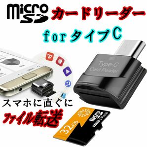 スマホ タイプC カードリーダー ミニタイプ microSD 　ブラック USB SDカードリーダー TF変換アダプタ