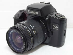 中古 Canon EOS 100QD キャノン イオス 一眼レフ フィルムカメラ ボディ レンズ シグマ 28-80mm 1:3.5-5.6 ASPHERICAL 本体のみ 