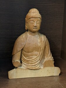 引き上げ品 木彫り 置物 仏像 木製 詳細不明 管理番:5