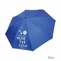 ●3送料無料【ブルー】ブルーティーゴルフ 【晴雨兼用ワンタッチアンブレラ】【AC-021】BLUE TEE GOLF _画像1