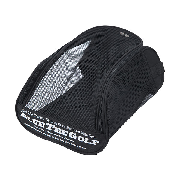 ☆2通気性抜群♪ブルーティーゴルフ【ブラック】 メッシュ シューズケース BLUE TEE GOLF SC-001 送料無料