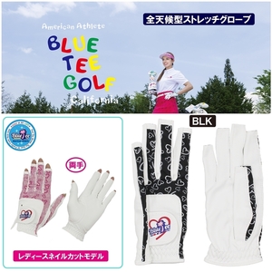 * бесплатная доставка *BK:L*[ женский ] ногти : голубой чай Golf [ размер :L* черный ] женский ногти перчатка GL-003[ обе подборка вручную ]