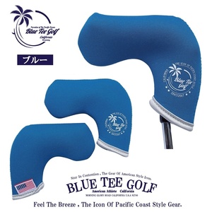 ※5送料無料【ブルー：カリフォルニアサーフ】ブルーティーゴルフ【ネオプレーン　ブレード型】PHCB-001 パターカバー BLUE TEE GOLF