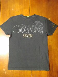 BANANA SEVEN　Tシャツ　黒　メンズM　レディースLサイズ