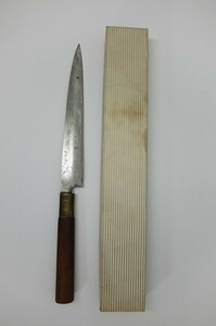 刺身包丁 正清別打 柳刃包丁 刃渡り約20cm 全長約34.3cm