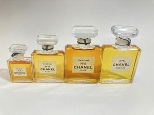 香水 未使用に近い シャネル CHANEL No.5 パルファム PARFUM 28ml×2本 14ml 7ml 4本セット 0515-2