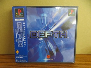 KM7105★PS デプス DEPTH ケース説明書帯付 起動確認済 研磨・クリーニング済 プレイステーション