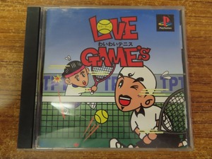 KM7129★PS ラブ・ゲーム わいわいテニス LOVE GAME'S ケース説明書付き 起動確認済み 研磨・クリーニング済み プレイステーション