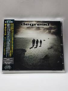 DEGREED／WE DON'T BELONG／ディグリード／ウィー・ドント・ビロング／国内盤CD／帯付／2013年発表／2ndアルバム／廃盤