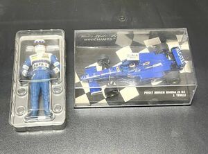 ミニチャンプス 1/18 ドライバー フィギュア J.Trulli 1/43 PROST MUGEN HONDA JS 45 J. TRULL