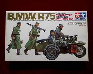 * small deer Tamiya (MM116 waste number goods ) 1/35 Germany army BMW R75 side-car /..4 body attaching ( outside fixed form 350 jpy other )